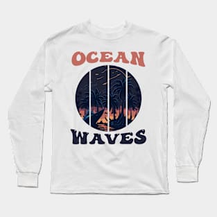 ocean waves sea adventure Long Sleeve T-Shirt